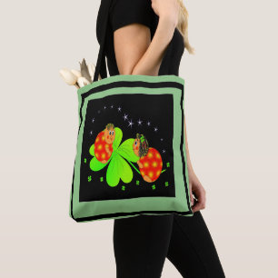 Bolso De Tela Cute Ladybird Shamrock Tote Bag
