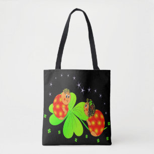 Bolso De Tela Cute Ladybird Shamrock Tote Bag