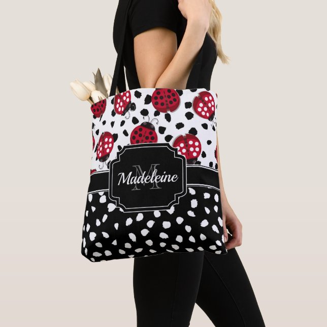 Bolso De Tela Cute Ladybugs (Detalle)