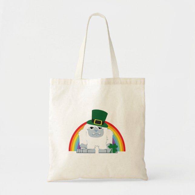 Bolso De Tela Cute Leprechaun Yeti (Frente)