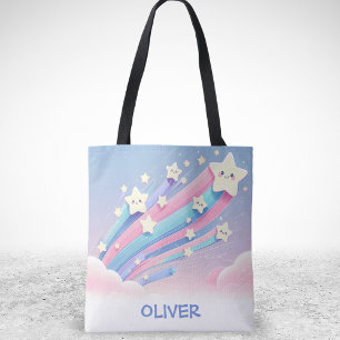 Bolso De Tela Cute Little Shooting Stars with Trails