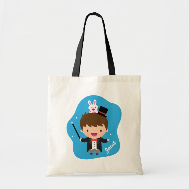Bolso De Tela Cute Magicie Boy Magic Bunny Trick Personalizado (Frente)
