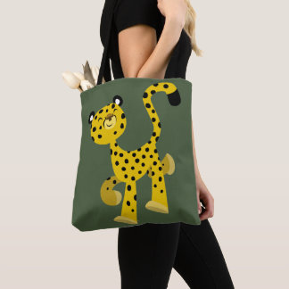 Bolso De Tela Cute Merry Personalizado Cheetah