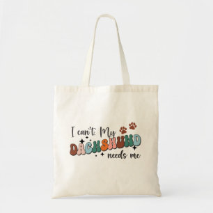 Bolso De Tela Cute mi Daschund Me Necesita Tote Bag