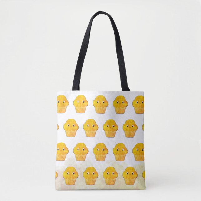 Bolso De Tela Cute Muffin Drawing  (Anverso)