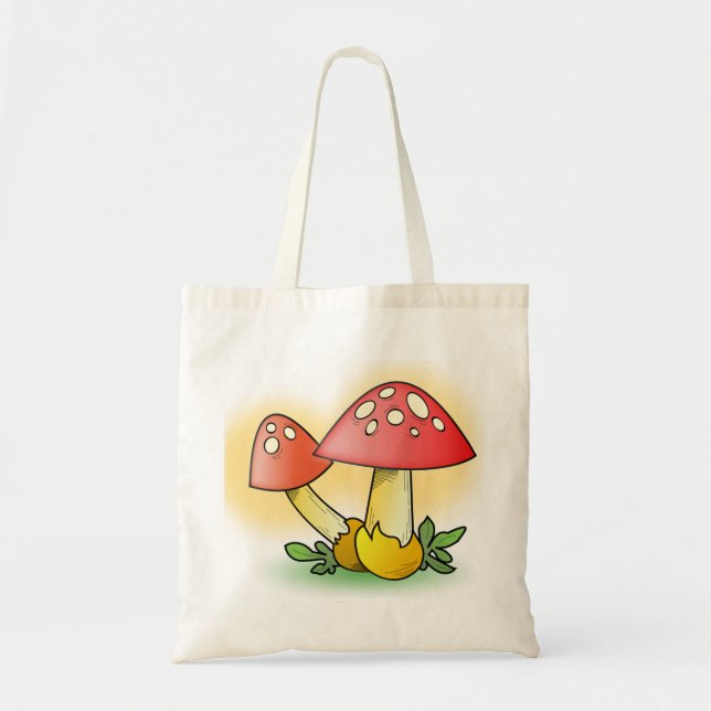 BOLSO DE TELA CUTE MUSHROOMS (Frente)
