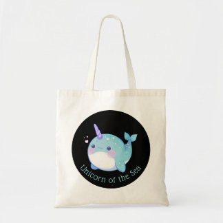 Bolso De Tela Cute Narwhal Unicornio del Mar