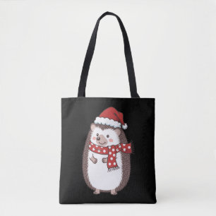 Bolso De Tela Cute Navidad Erizo Navideño