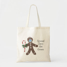 Bolso De Tela Cute Navidades Covid Gingerbread Hombre Niños Nomb