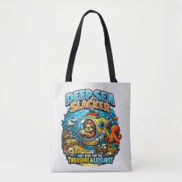 Bolso De Tela Cute Ocean Adventure Humor, Funny Sloth Diving art
