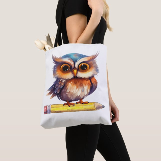 Bolso De Tela Cute OWL ART (Detalle)