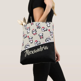 Bolso De Tela Cute Panda Bear Personalizado Patterado