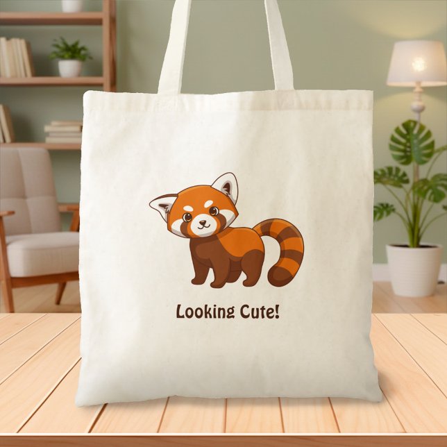Bolso De Tela Cute Panda Rojo (Subido por el creador)