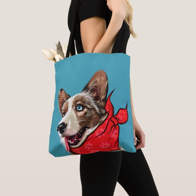 Bolso De Tela Cute Pembroke Welsh Corgi (Detalle)