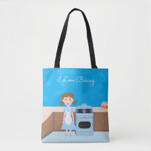 Bolso De Tela Cute Personalizable Baker Kitschy Retro Housewife