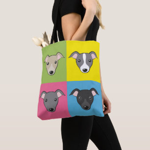 Bolso De Tela Cute personalizado Greyhounds italiano colorido ar
