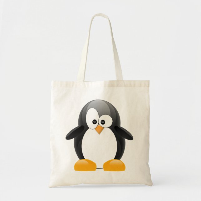 Bolso De Tela Cute pingüino (Frente)
