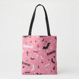 BOLSO DE TELA CUTE PINK BAT HALLOWEEN