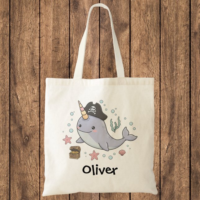 Bolso De Tela Cute Pirate Narwhal (Subido por el creador)