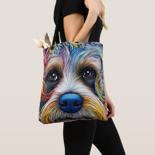 Bolso De Tela Cute Pop Art Terrier