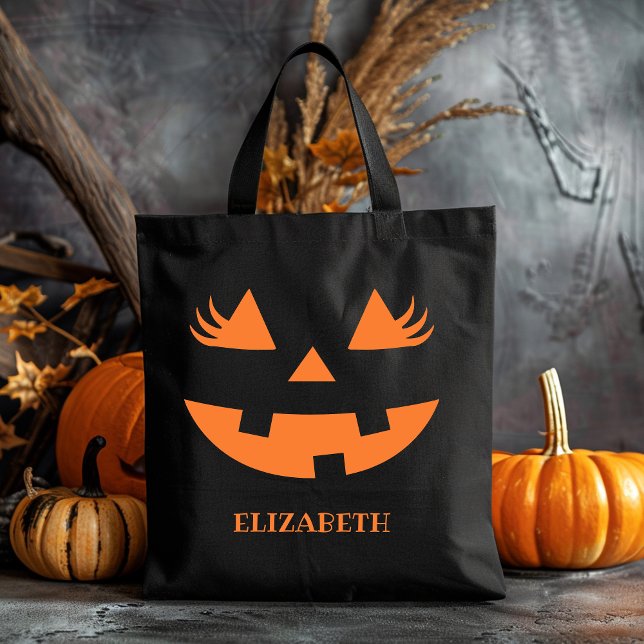 Bolso De Tela Cute Pumpkin Smile Halloween (Subido por el creador)