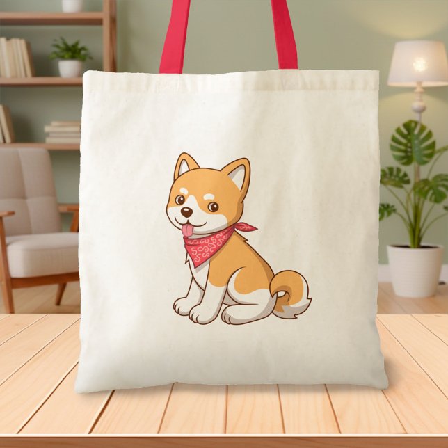 Bolso De Tela Cute Puppy Dog Shiba Inu (Subido por el creador)