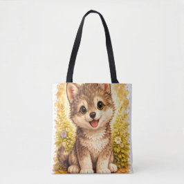 Bolso De Tela Cute Puppy Dog Tote Bag Kawaii Animal Gift