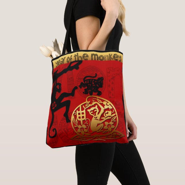 Bolso De Tela Cute Ram Goat Año Nuevo Chino Zodiac TBC (Detalle)