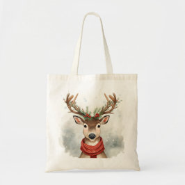 Bolso De Tela Cute Reindeer Christmas Budget Tote Bag