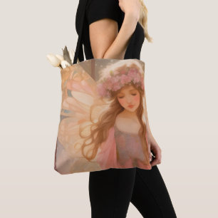 Bolso De Tela Cute rosa pintura de fantasía