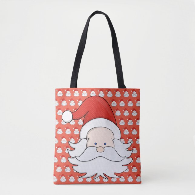 Bolso De Tela Cute Santa Claus (Anverso)