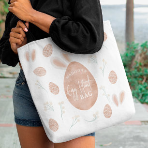 Bolso De Tela Cute Scandi, una acuarela de caza de huevos en Pas