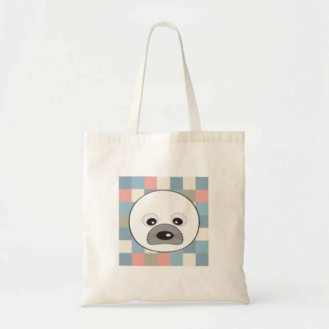 Bolso De Tela Cute Seal (Frente)