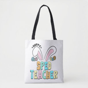 Bolso De Tela Cute Semana Santa Hoppy Sped Teacher Bunny Ears
