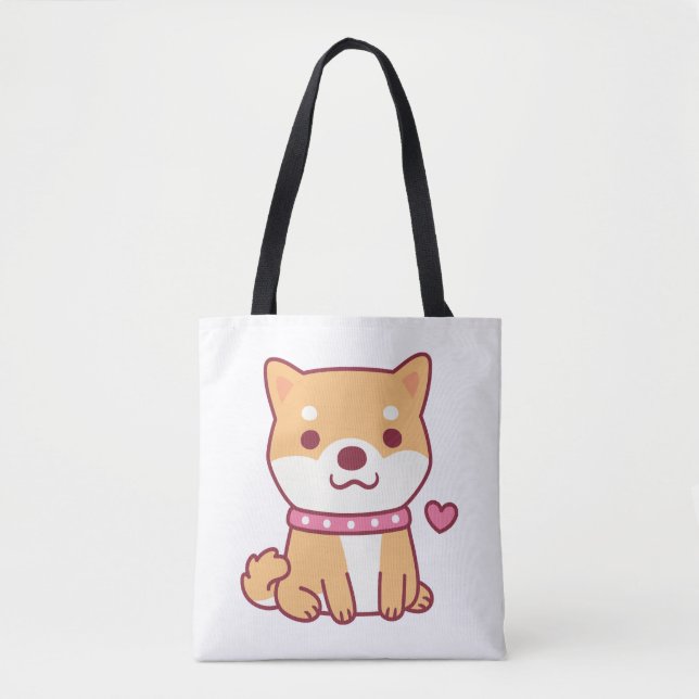 Bolso De Tela Cute Shiba Inu Dog (Anverso)