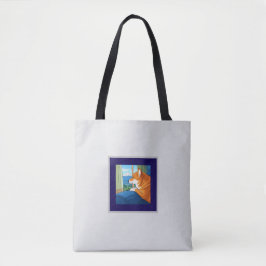 Bolso De Tela Cute shiba inu mirando el Tote Fuji