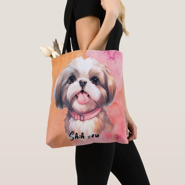 Bolso De Tela Cute Shih tzu Dog (Detalle)