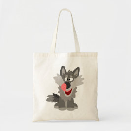 Bolso De Tela Cute Silly Personalizado Wolf