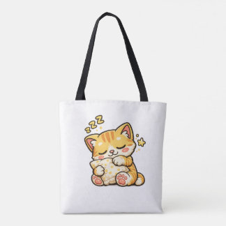 Bolso De Tela Cute Sleepy Cat Pillow