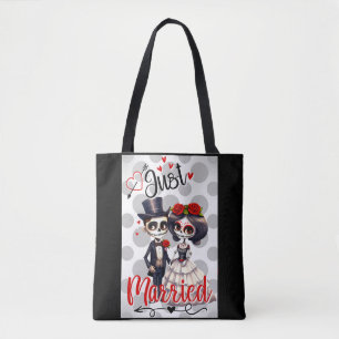 Bolso De Tela Cute Sugar Skull