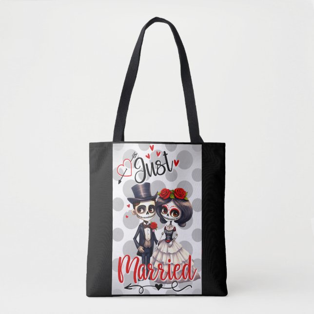 Bolso De Tela Cute Sugar Skull (Anverso)