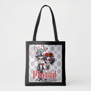 Bolso De Tela Cute Sugar Skull