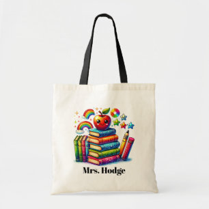 Bolso De Tela Cute Teacher's books apple add name