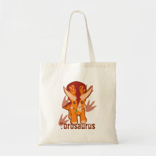 Bolso De Tela Cute Torosaurus