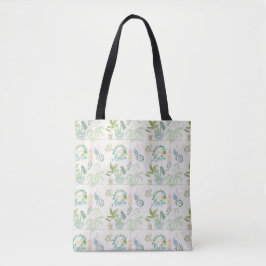 Bolso De Tela Cute Tote Bag Plant Tema