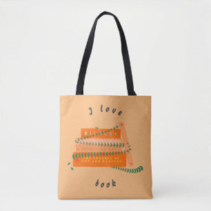 Bolso De Tela Cute Tote   Un Libro 