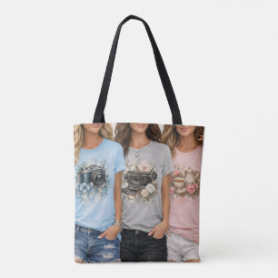 Bolso De Tela Cute Vintage Floral Graphic Chicas Tote
