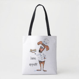 Bolso De Tela Cute Whimsical Dog Chef