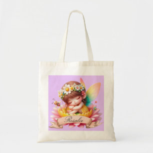 Bolso De Tela Cute Whimsical Floral Sweets Dreams Sleeping Fairy