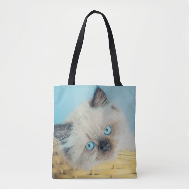 Bolso De Tela Cutest Baby Animals | Himalayan Seal Point Cat (Anverso)